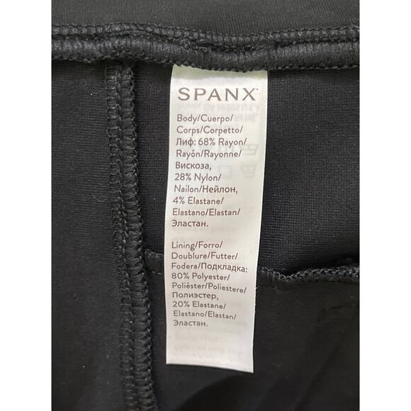Spanx Hi-Rise Flare Pants Ponte Classic Black 1X Tall NWT $148 - Picture 9 of 9
